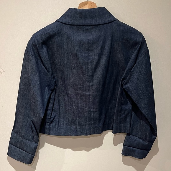 Pink Tartan Denim Blazer - Picture 2 of 4